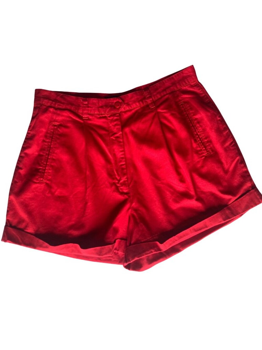 Vintage Metropolitan High Rise Mom Shorts Womens 16 Pleated Cuffed 34" Waist 90s